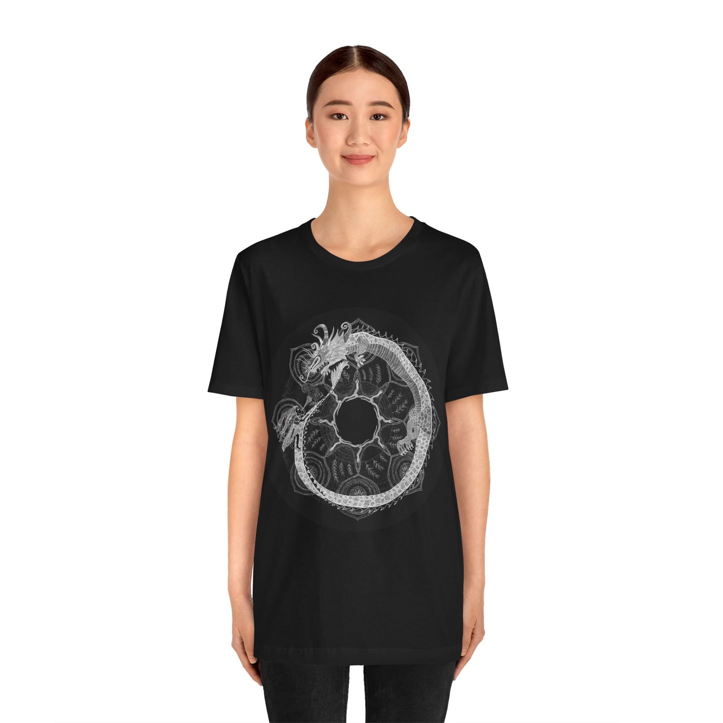 Special Edition "I am Dragon" Man Black White Color Tee