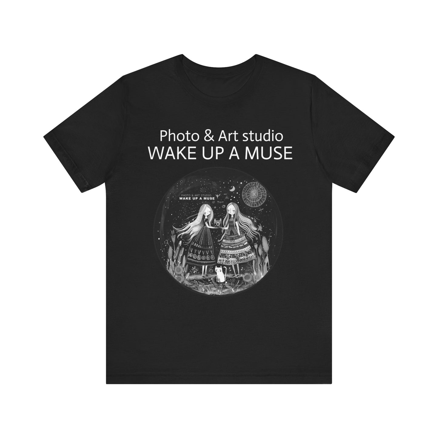 "Wake Up A Muse" Unisex T-shirt Black&White Color