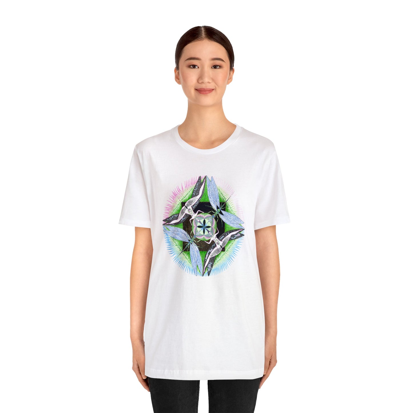 Special Edition "DragonFly" Man White Colored Tee
