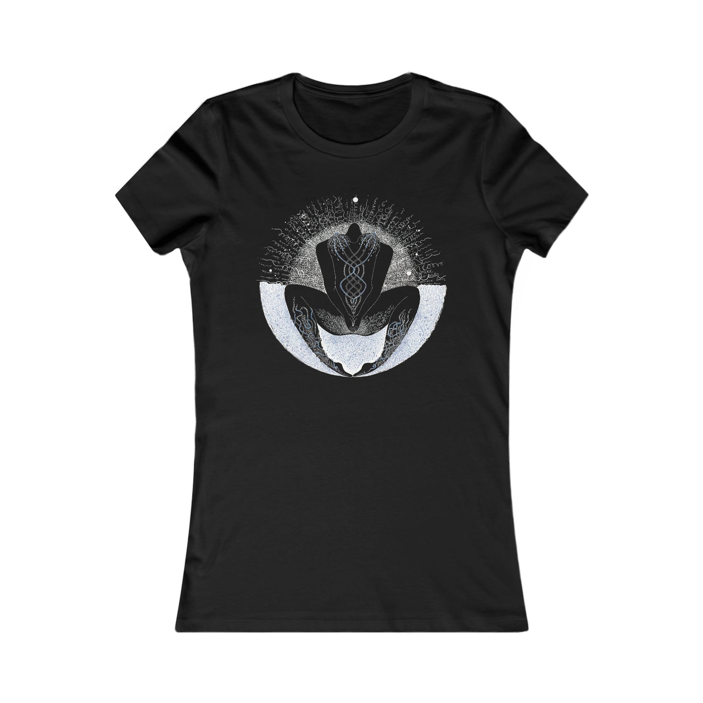 Art T Shirt (Poem) black blue