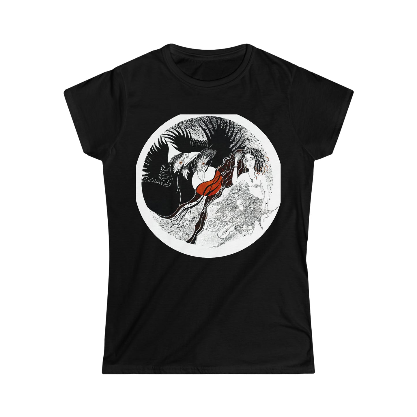 Art T Shirt (Magic Of Life) Semi Slim Fit White