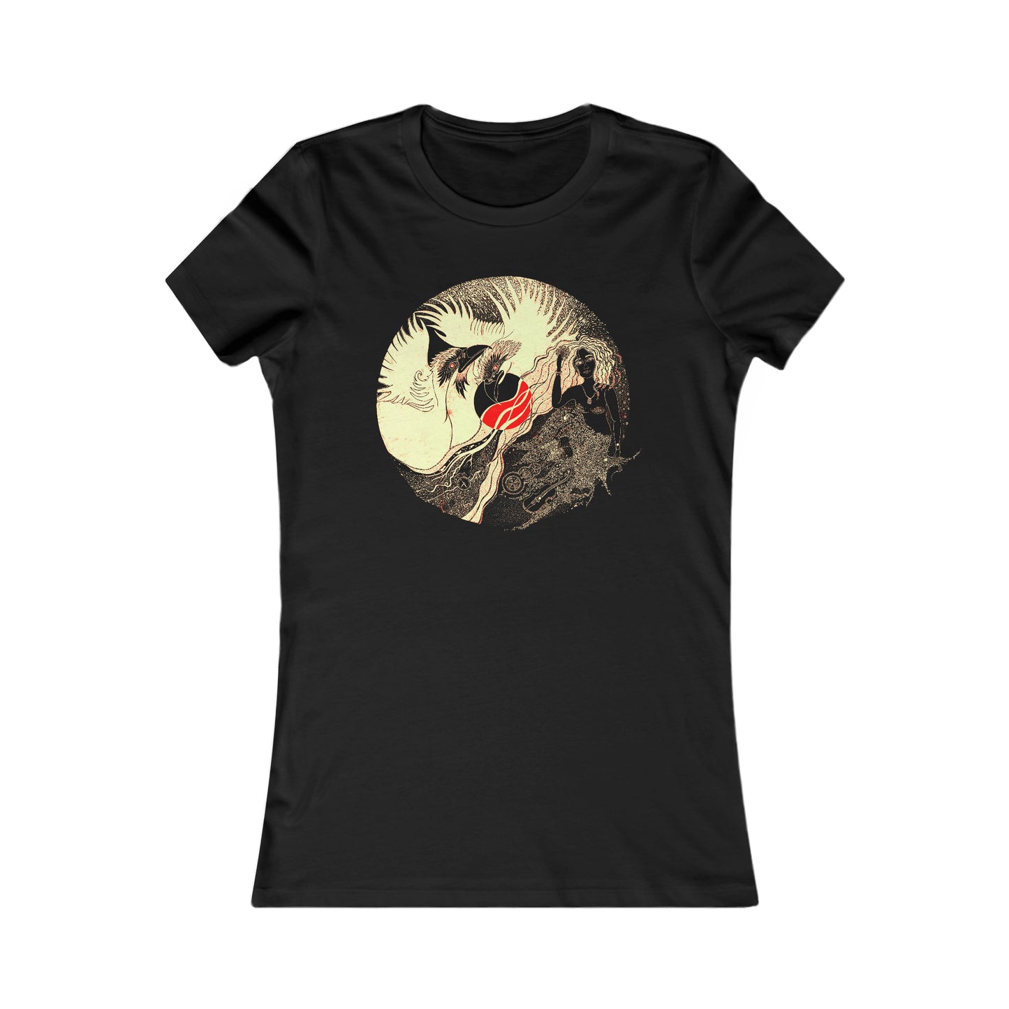 Art T Shirt (Magic Of Life) black red