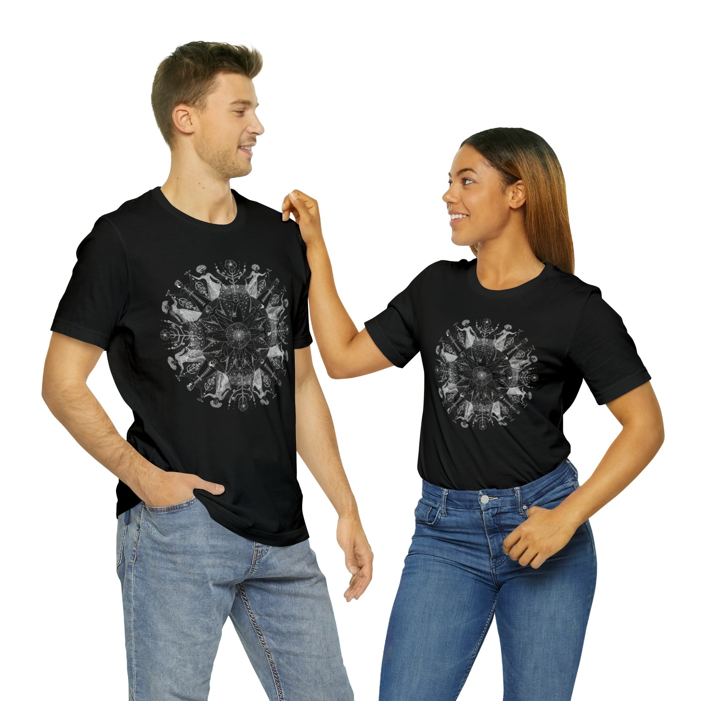 Unisex Special Edition "Dancers" Black White Tee