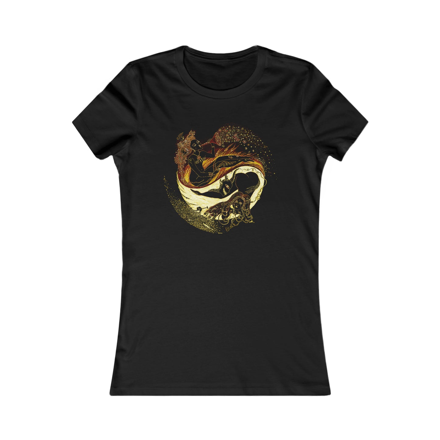 Women's Special Edition "Circle Of Wine" Slim Fit Black Orange Tan Colors