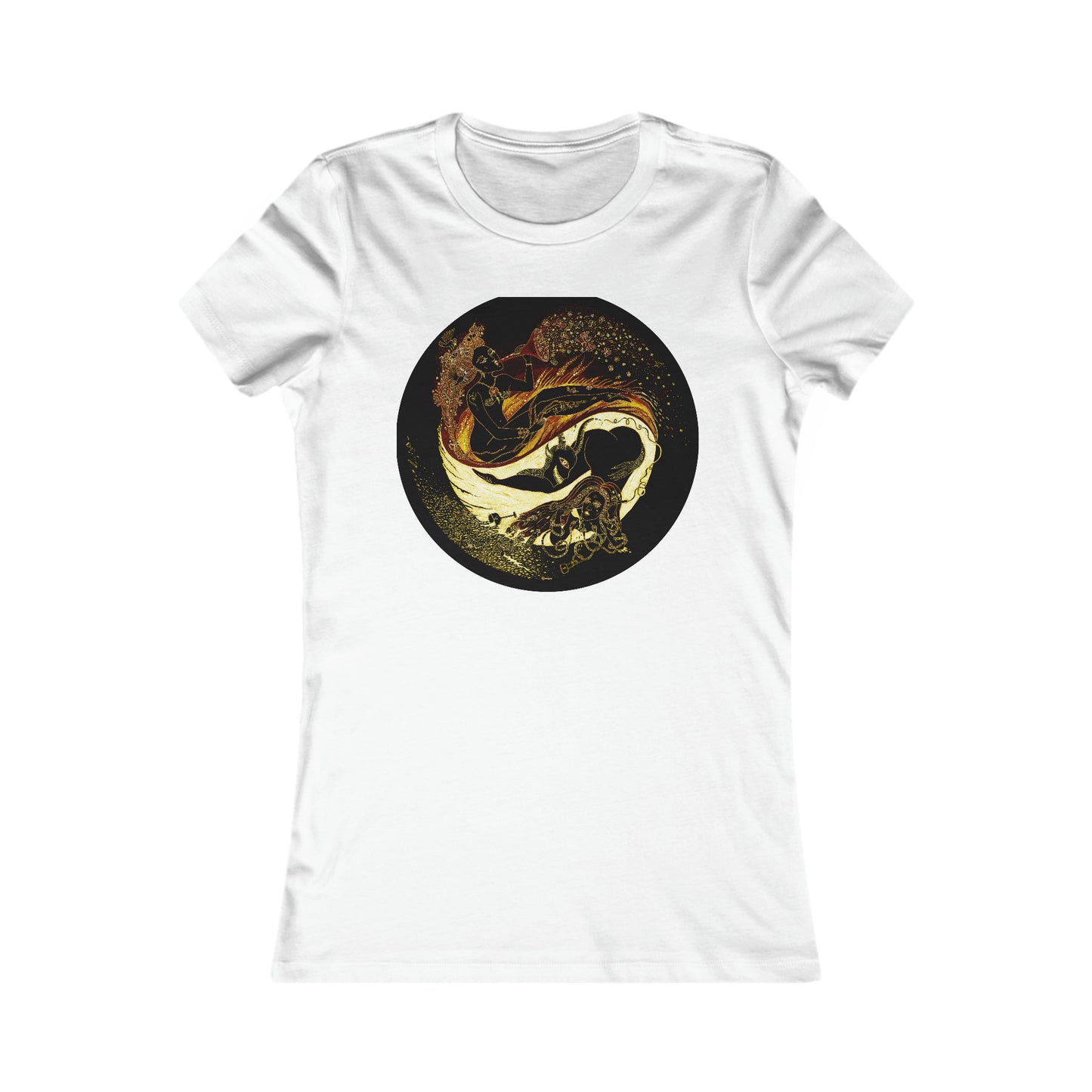 Women's Special Edition "Circle Of Wine" Slim Fit Black Orange Tan Colors