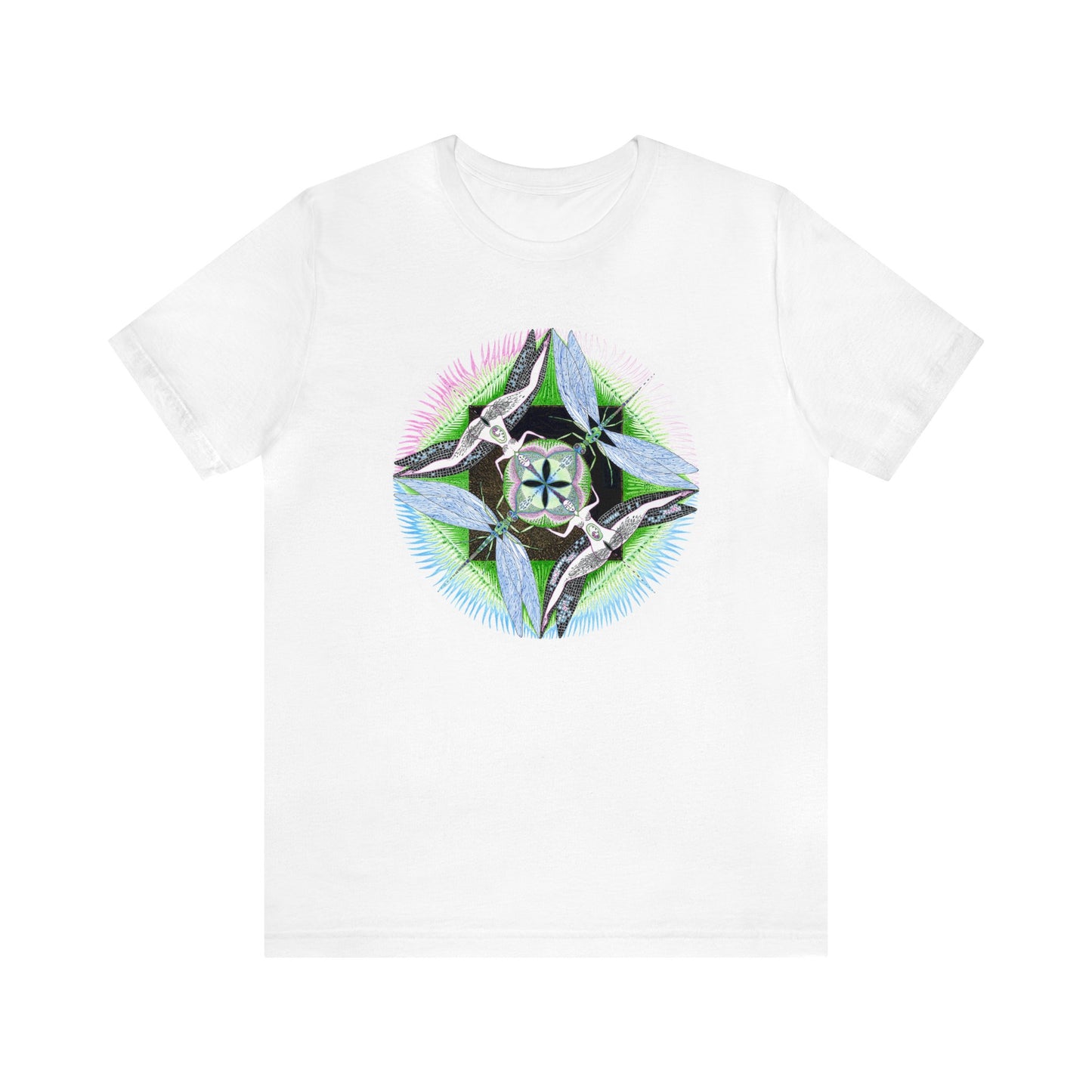 Special Edition "DragonFly" Man White Colored Tee
