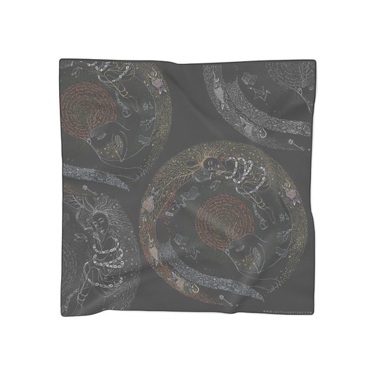 Chinese Years Zodiac Sign Poly Scarf (Cat)