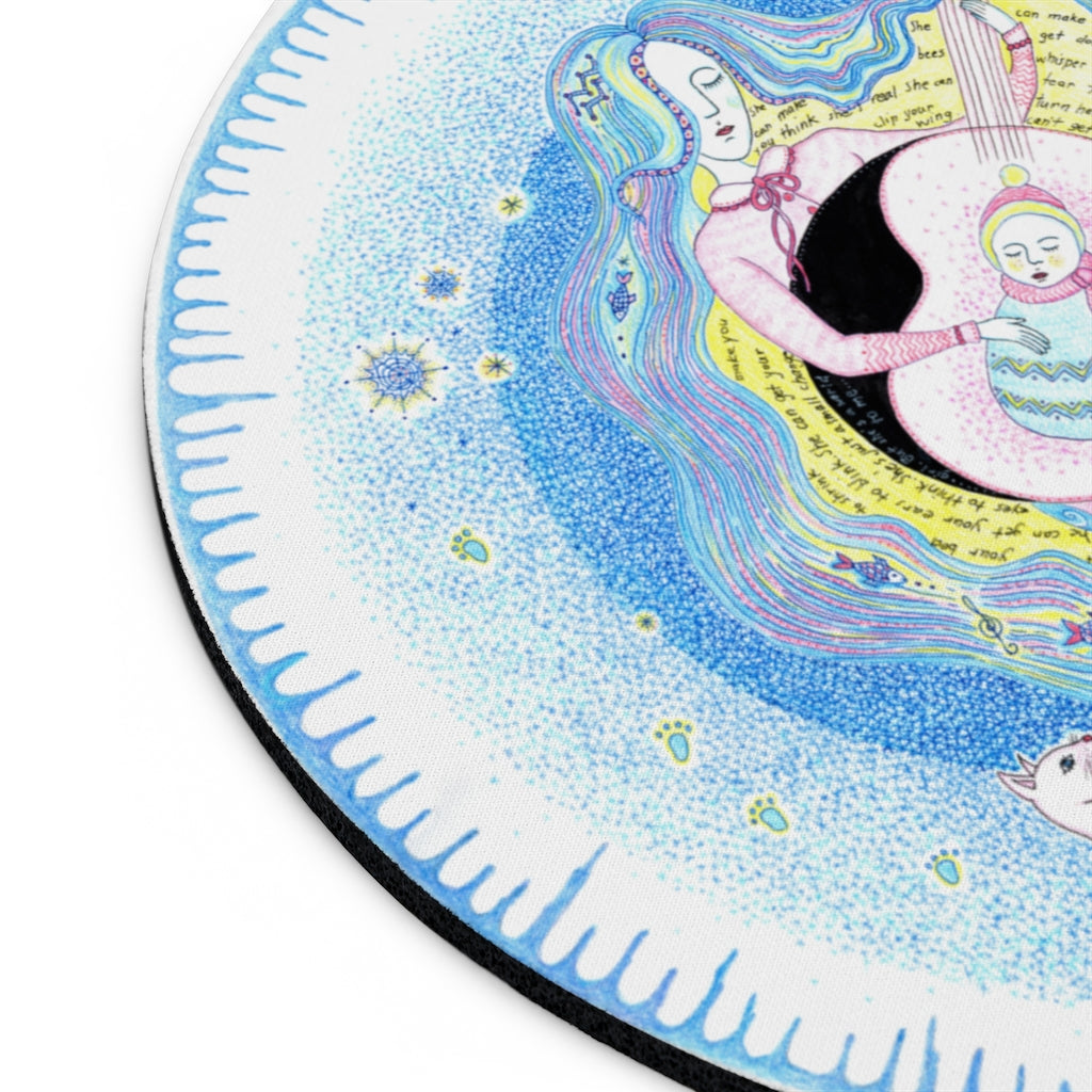 Zodiac Sign Mouse Pad (Aquarius)