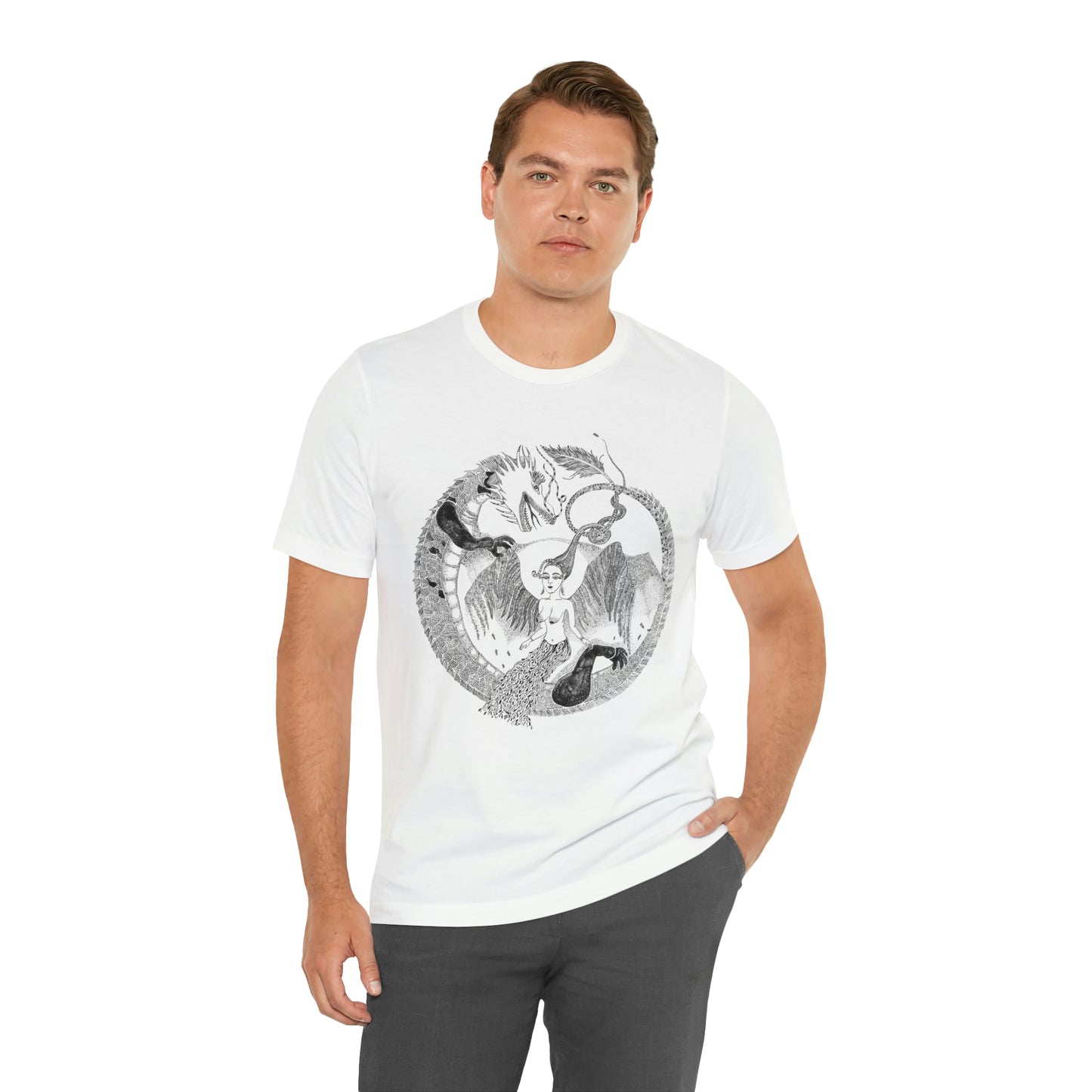Chinese Years Sign (Dragon) Man White Edition