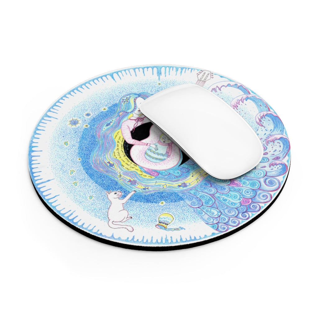 Zodiac Sign Mouse Pad (Aquarius)