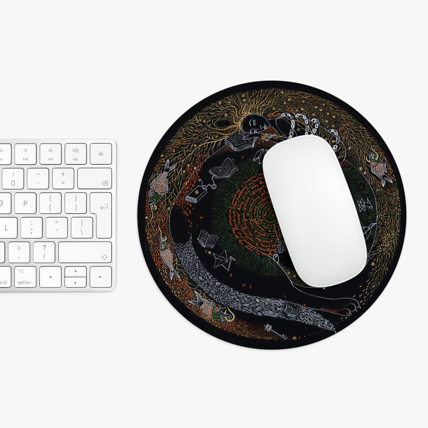 Chinese Zodiac Sign Mouse Pad (Cat)