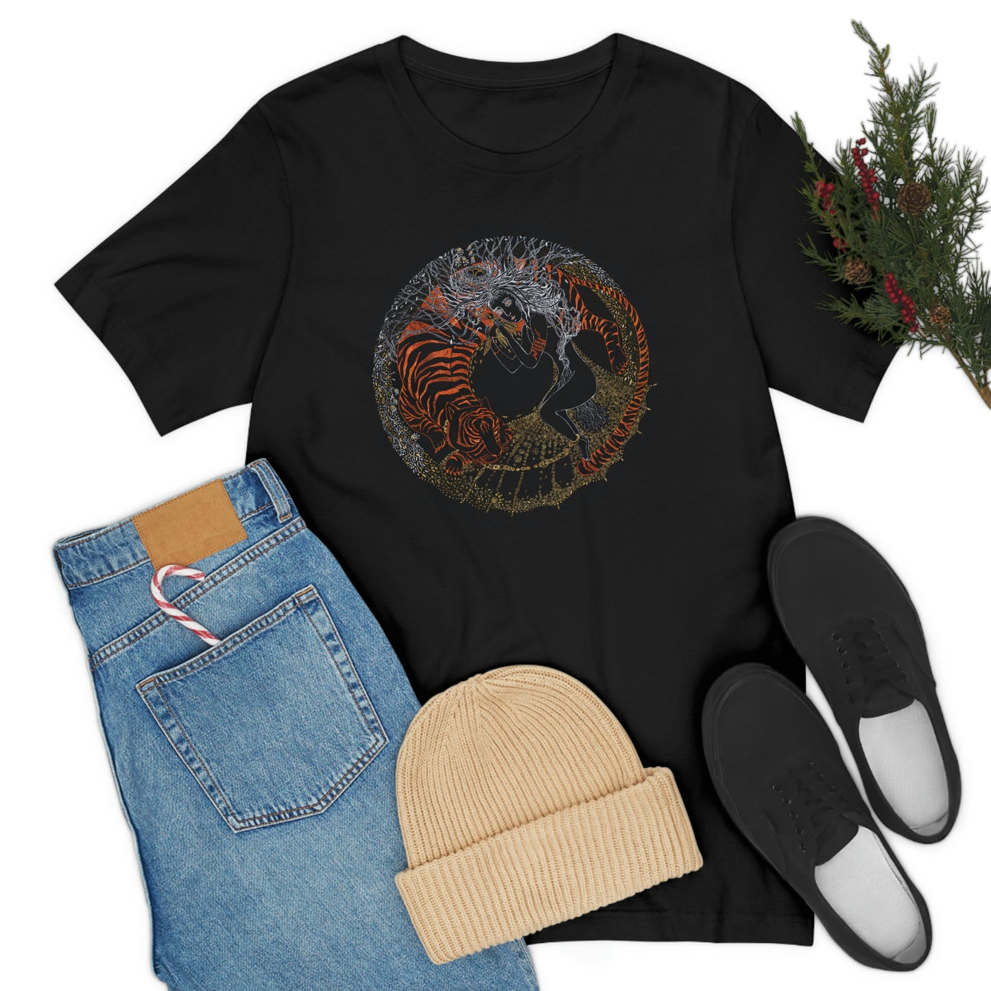 Chinese Zodiac Sign T Shirt (Tiger) Unisex Regular Fit