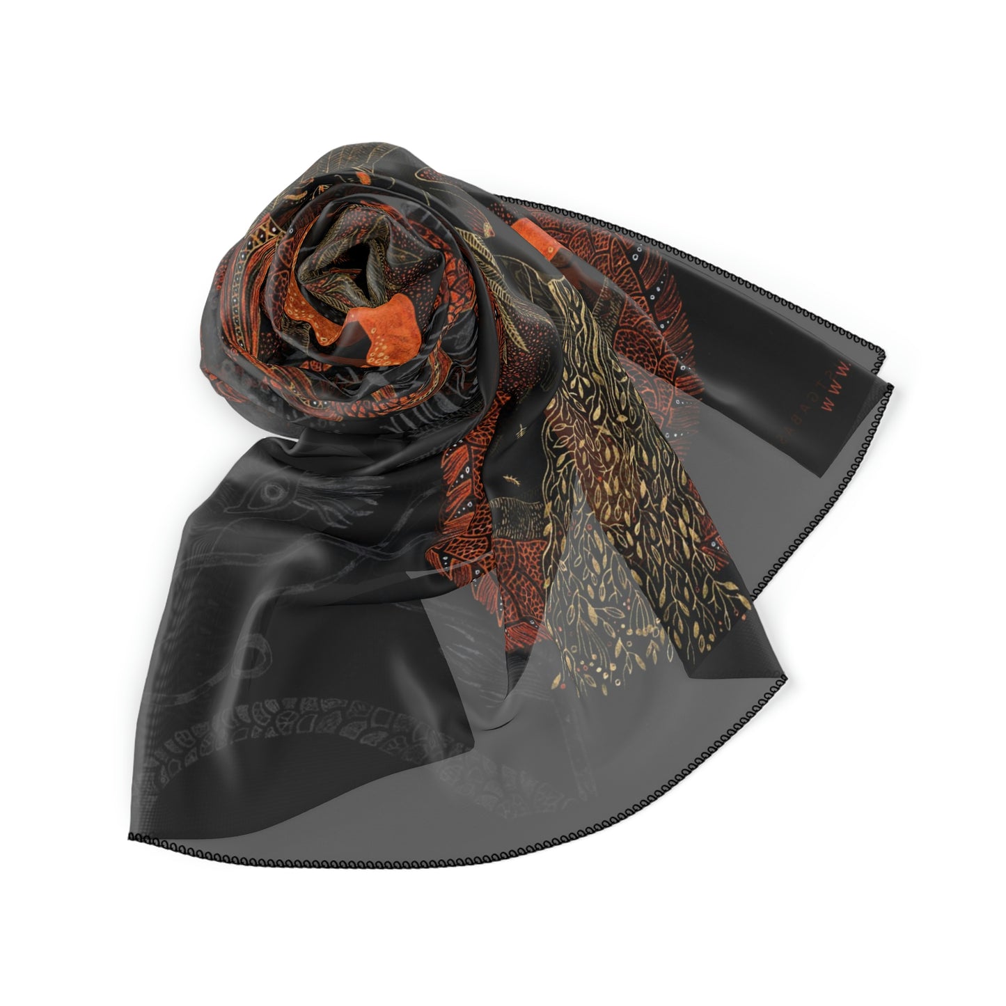 Chinese Years Zodiac Sign Poly Scarf (Dragon)