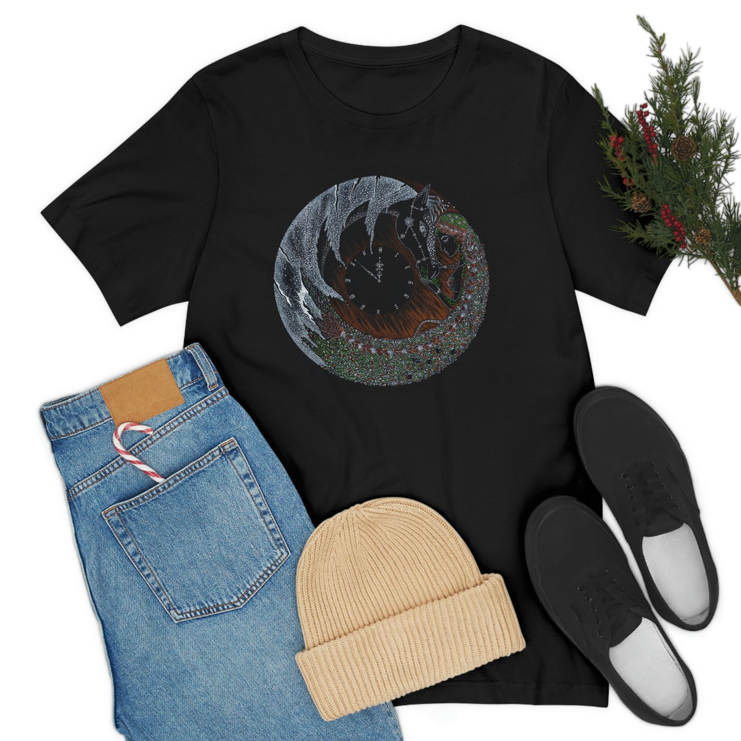 Chinese Zodiac Sign T Shirt (Horse) Unisex Regular Fit