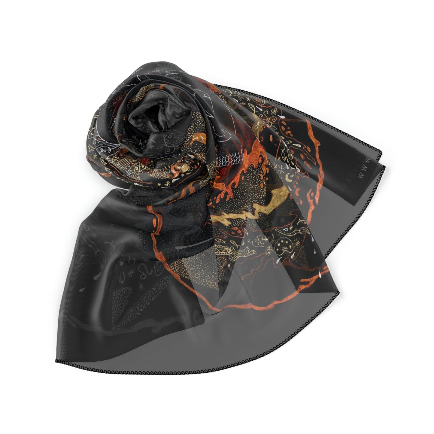 Chinese Years Zodiac Sign Poly Scarf (Pig)