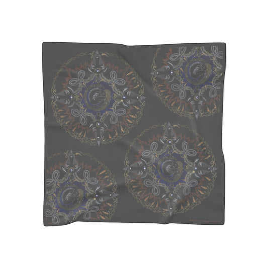 Chinese Years Zodiac Sign Poly Scarf (Goat)