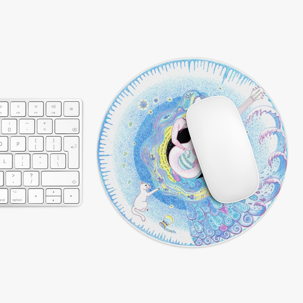 Zodiac Sign Mouse Pad (Aquarius)