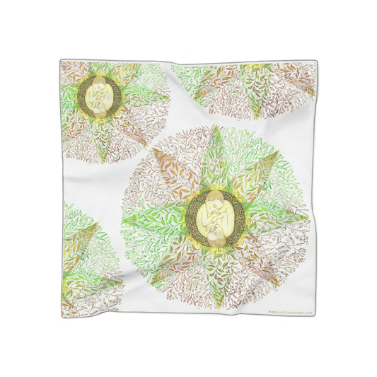 Art Poly Scarf (Longing) White