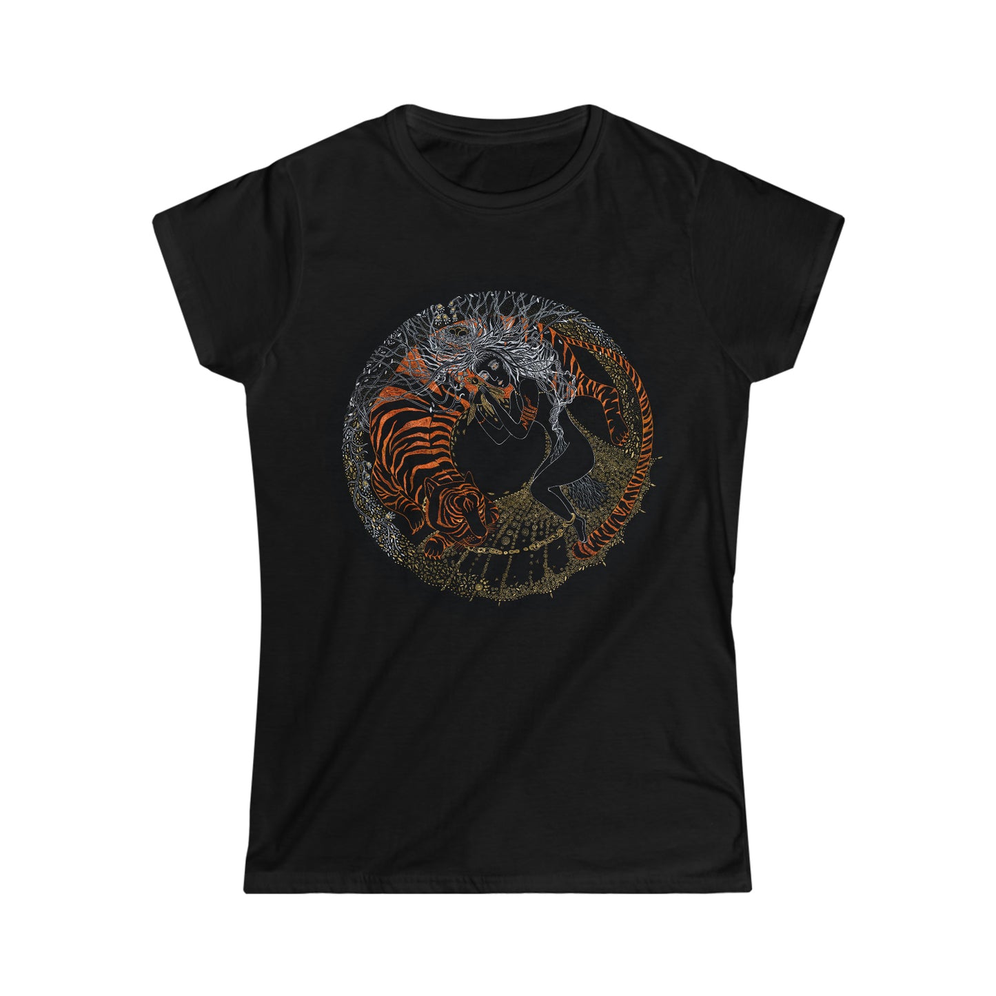 Chinese Zodiac Sign T Shirt (Tiger) Semi Slim Fit
