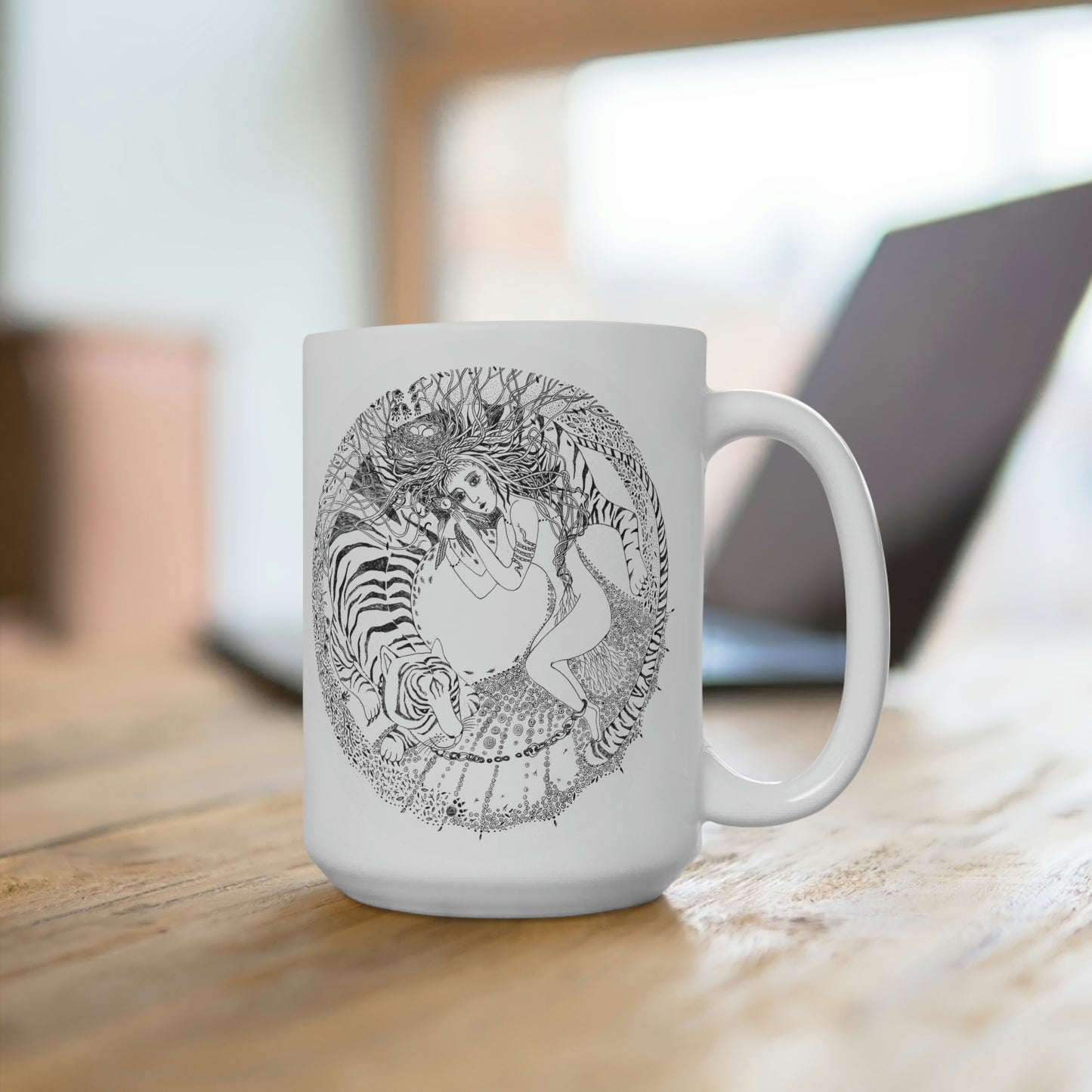 Chinese Zodiac Sign (Tiger) Mug 15oz Limited Edition