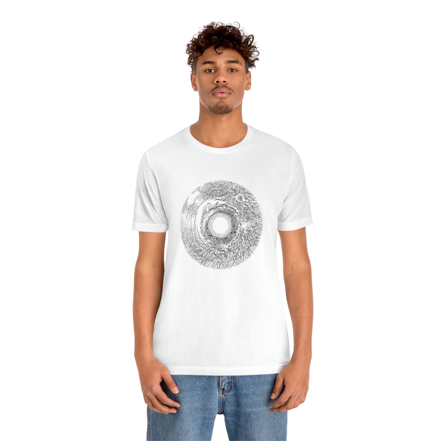 Art T Shirt (Birds) Unisex Regular Fit White