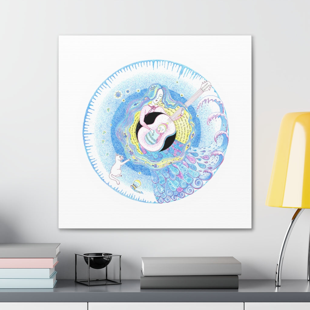 Zodiac Sign Canvas (Aquarius)