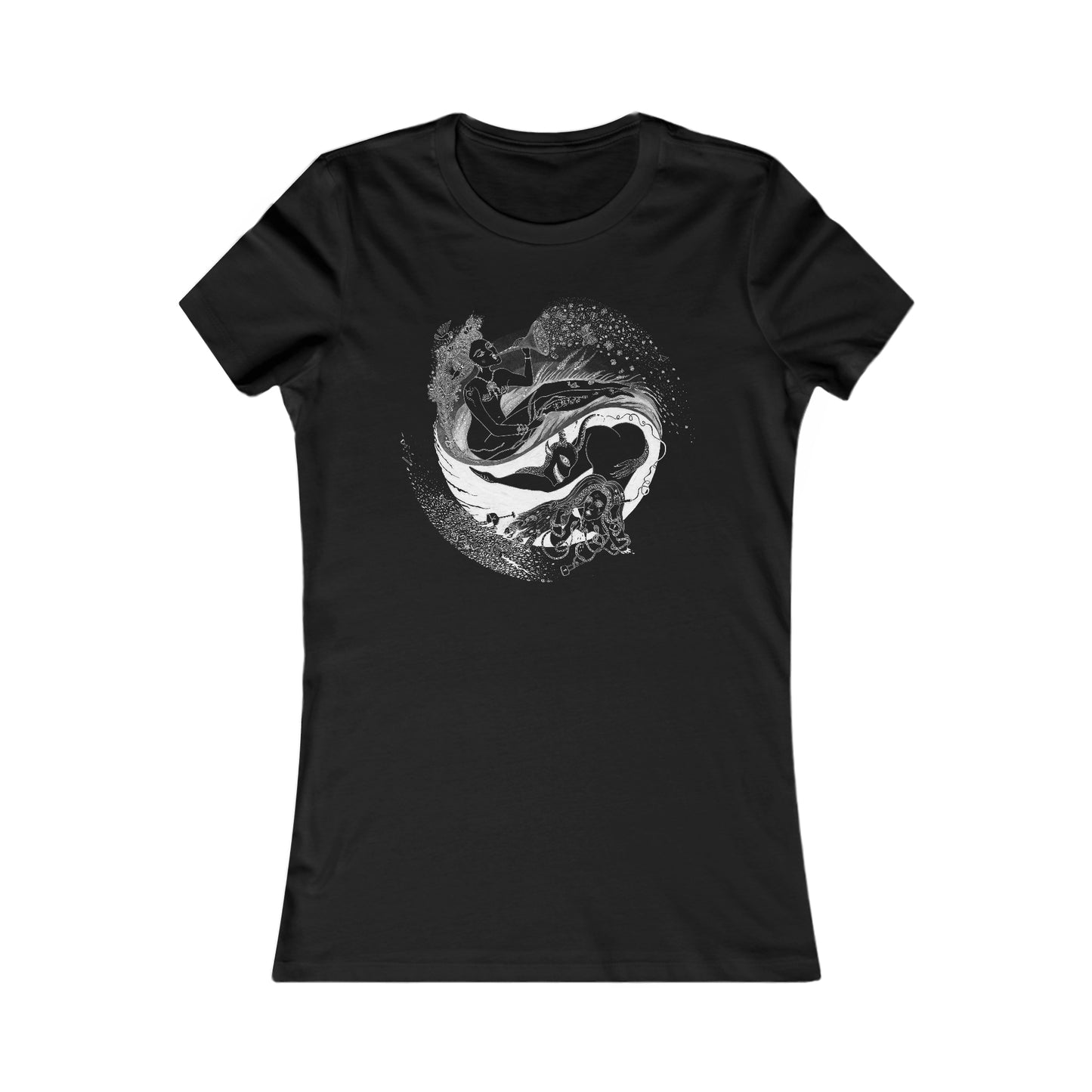 Women's Special Edition "Circle Of Wine" Slim Fit Black and White Tan Colors