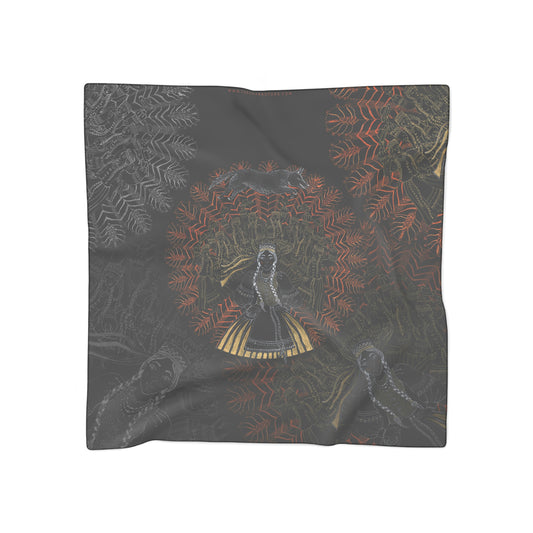 Chinese Years Zodiac Sign Poly Scarf (Dog)