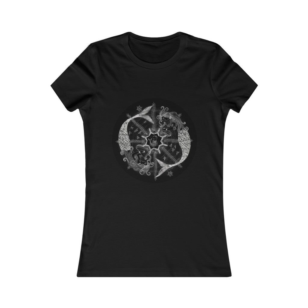Zodiac Sign T Shirt Black (Pisces) Limited Edition