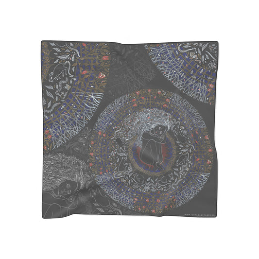 Chinese Years Zodiac Sign Poly Scarf (Rat)