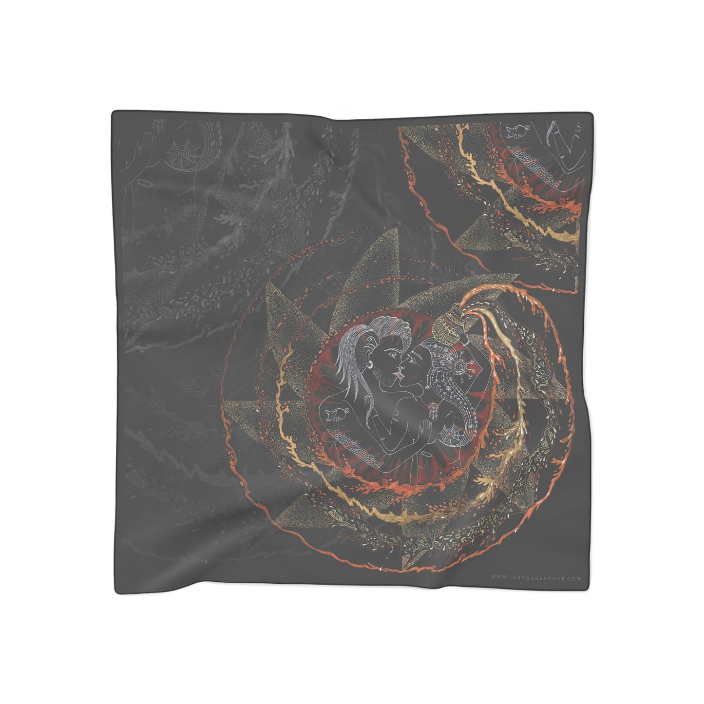 Chinese Years Zodiac Sign Poly Scarf (Pig)